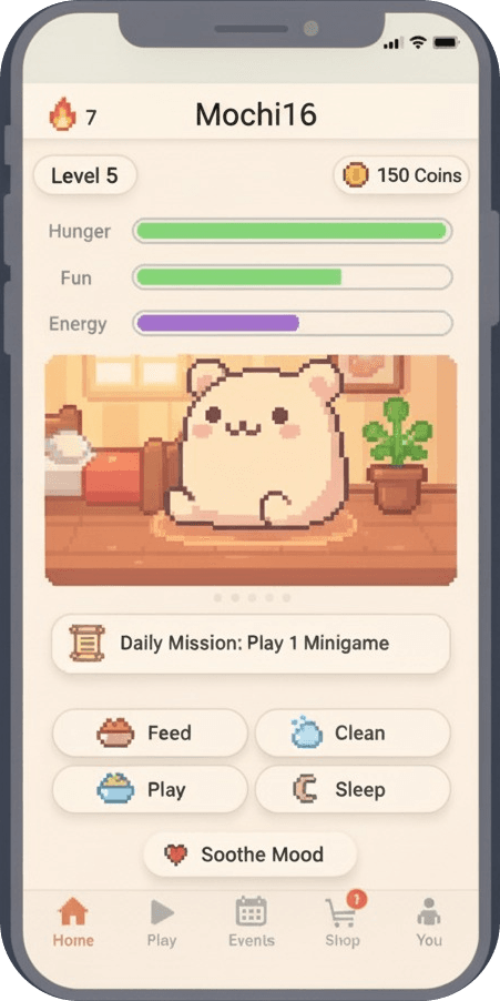 Mochi16 home preview